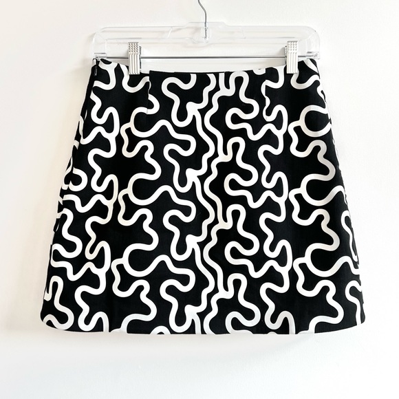 JW Anderson iconic runway teal black squiggle mini skirt - Picture 2 of 9